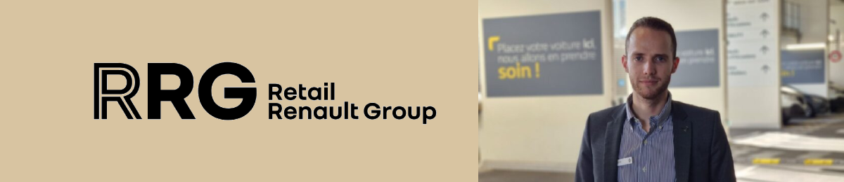 Bannière avec photographie de notre collaborateur Thibault, interviewé au sujet de son Graduate Program.